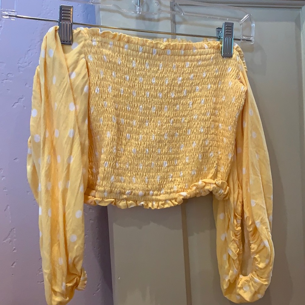 Forever 21 polka dot crop top